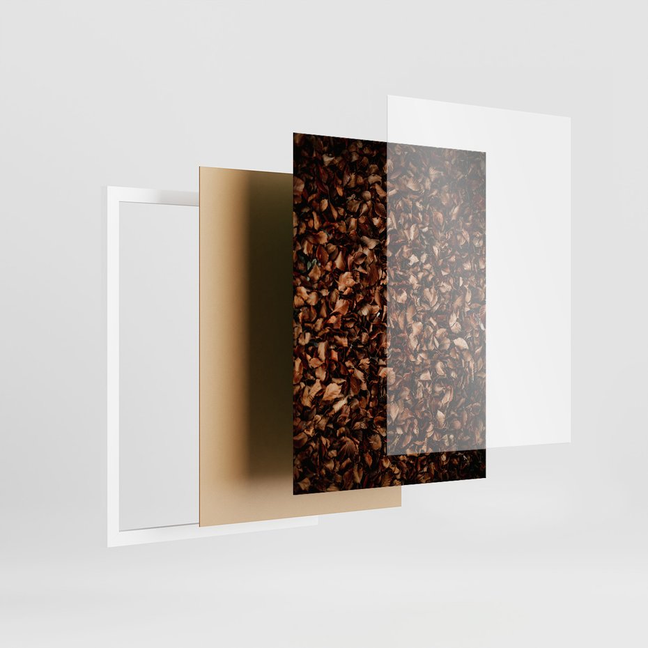 Zestaw obrazy w ramie 30x40 galeria - Jesień, ścieżka, klimatyczna - rama biała