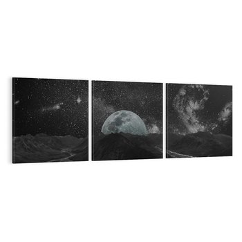 Obraz na płótnie 120x40 - Kosmiczne piękno: ziemia z lotu ptaka - kosmos, ziemia