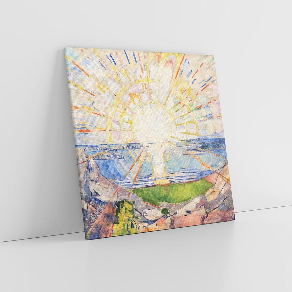 Obraz na płótnie 80x80 - "Solenintro" (1912-1913) Edvard Munch - Reprodukcja - reprodukcja, obraz na płótnie