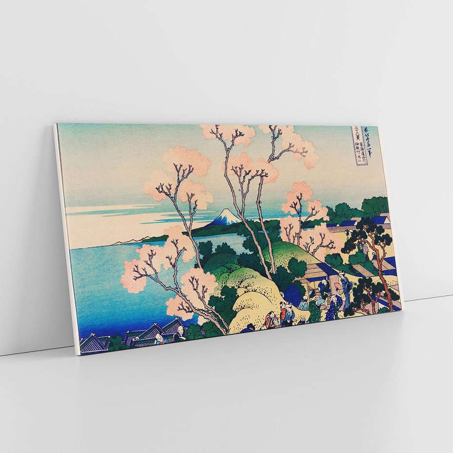 Obraz na płótnie 100x50 - "Goten-Yama Hill, Shinagawa on the Tokaido" Katsushika Hokusai - Reprodukcja - reprodukcja, obraz na płótnie