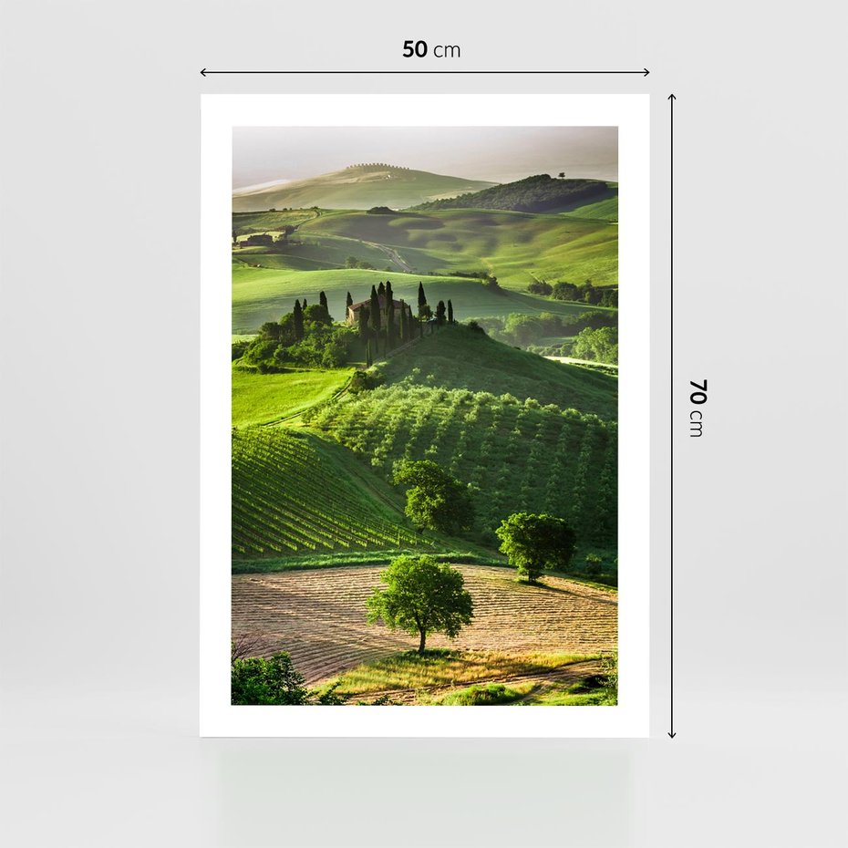 Plakat bez ramy 50x70 - Pejzaż Widoczek - widoczek, pejzaż