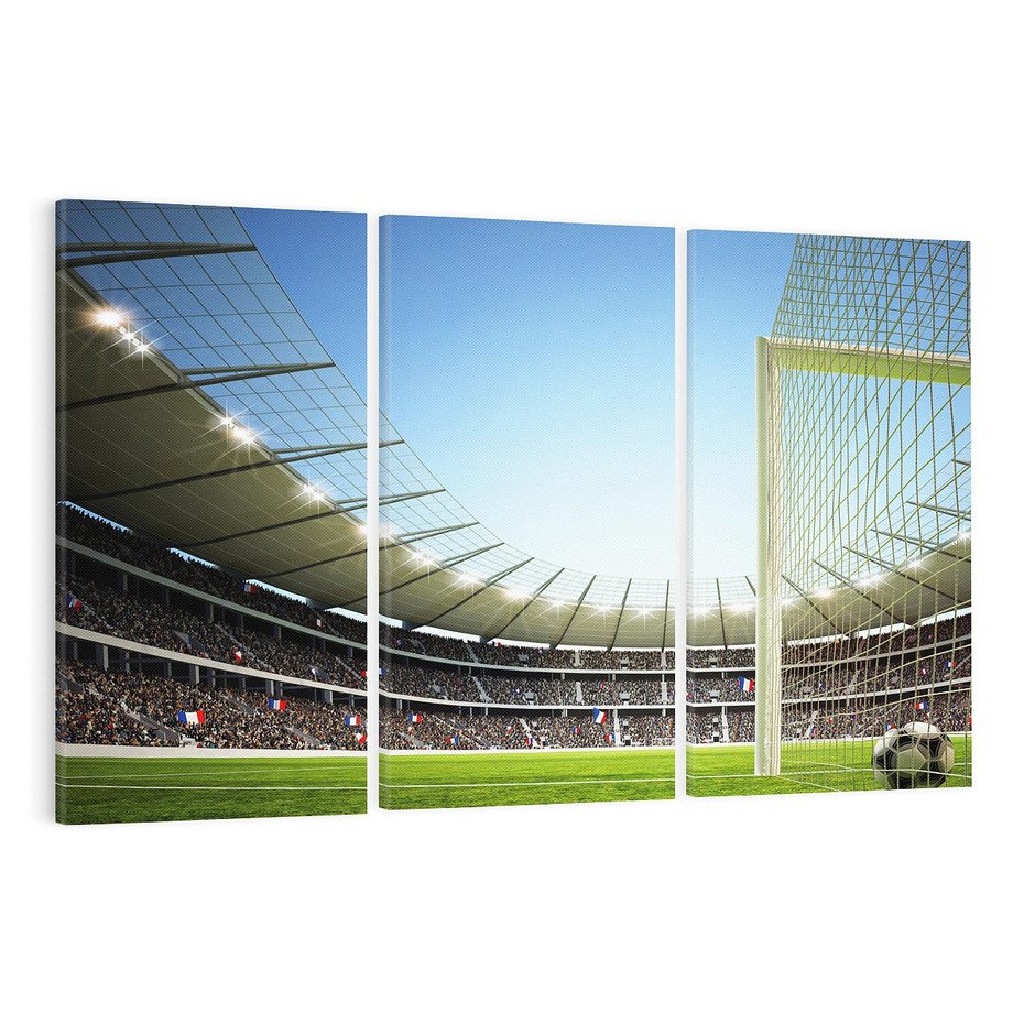 Obraz na płótnie 120x80 - emocje na stadionie - piłka nożna, stadion