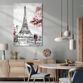 Obraz na płótnie 50x70 - Romantyczny Paryż - Paryż, Wieża