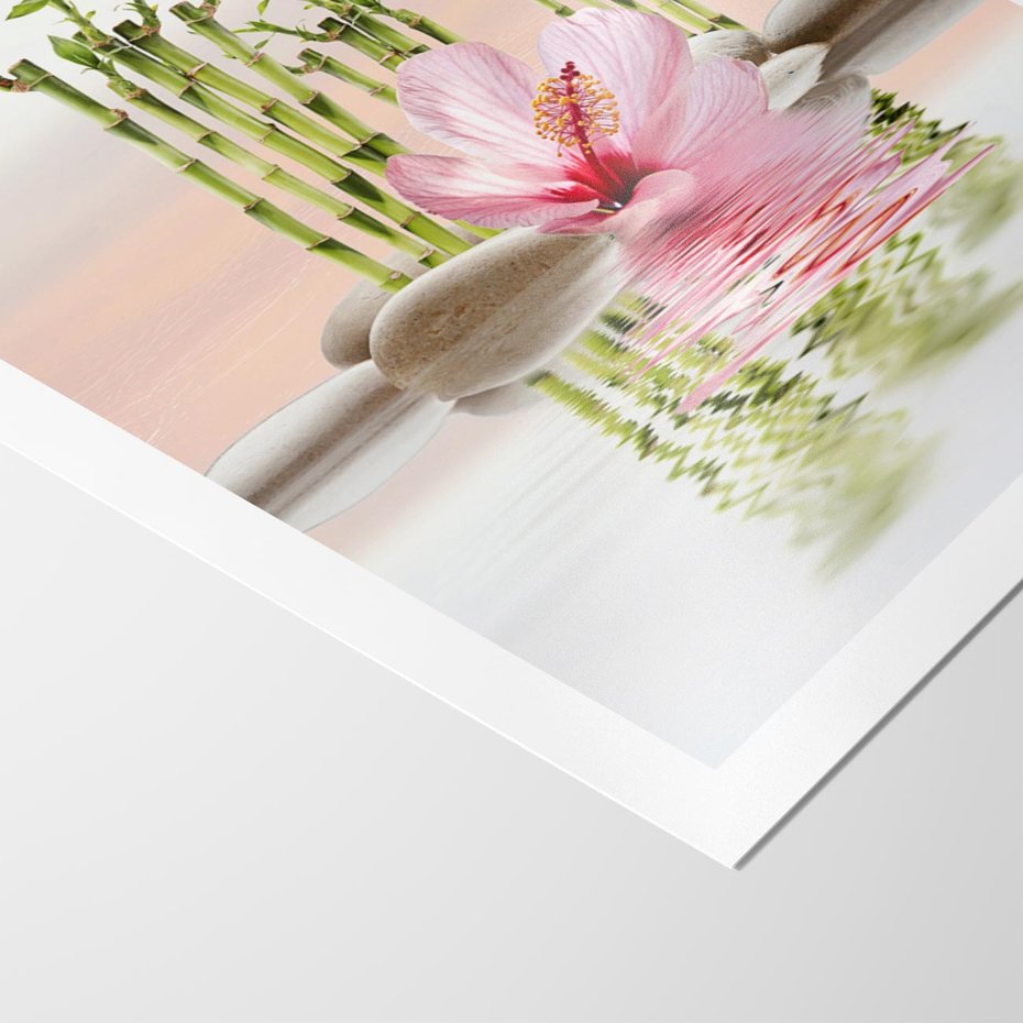 Plakat bez ramy 50x70 - Harmonia i relaks - spa, bambus