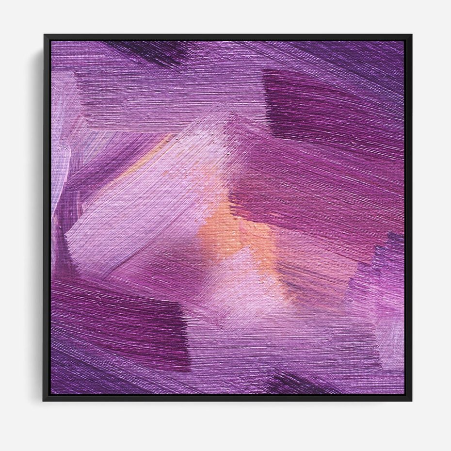 Obraz w ramie 50x50 - Abstrakcyjna gra kolorów - abstrakcja, akwarela - rama czarna