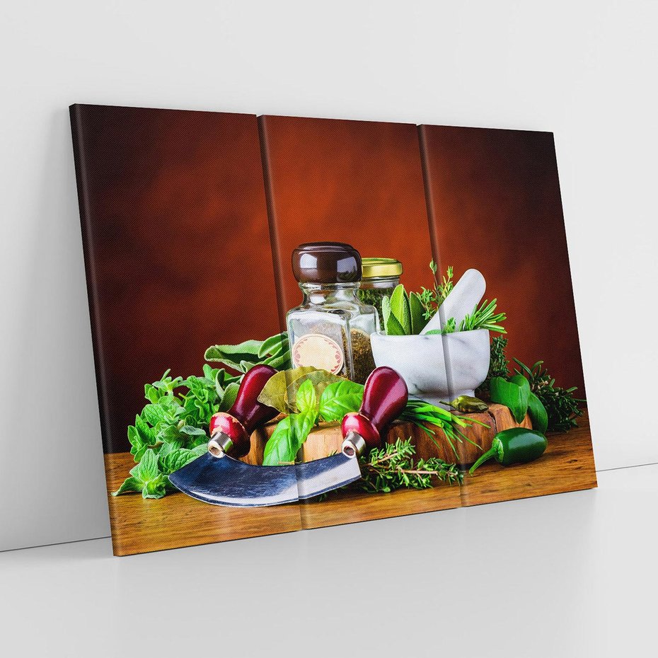Obraz na płótnie 120x80 - Kulinarna przygoda - do kuchni, przyprawy