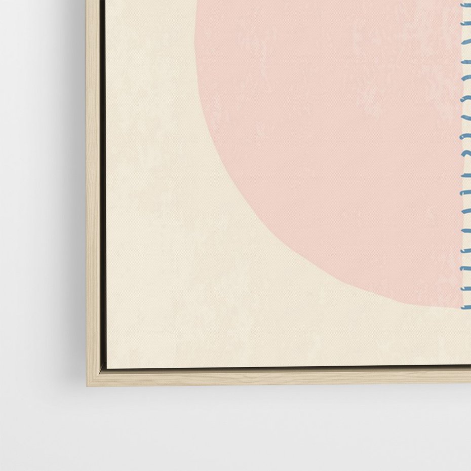 Obraz w ramie 80x120 - Migotliwe Wzory - geometryczne kształty, koła - rama drewno