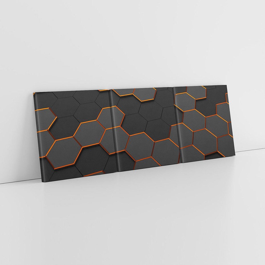 Obraz na płótnie 150x50 - Trójwymiarowa abstrakcja - 3D, abstrakcja