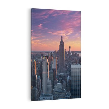 Obraz na płótnie 80x120 - Nowy Jork - Błyskawice Manhattanu - Nowy Jork, Manhattan