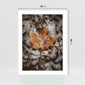 Plakat bez ramy 30x40 - Jesienne Czarowanie - suchy liść, żółty