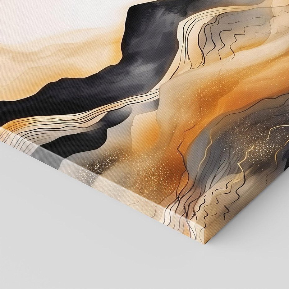 Obraz na płótnie 60x60 - Grafika Zachodu - nowoczesna grafika, odcienie pastelowe