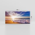 Obraz na płótnie 120x60 - Zachód słońca na plaży: Magia nad morzem - morze, plaża