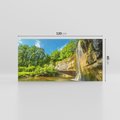 Obraz na płótnie 120x60 - Wodospad: Skały w ruchu - wodospad, las