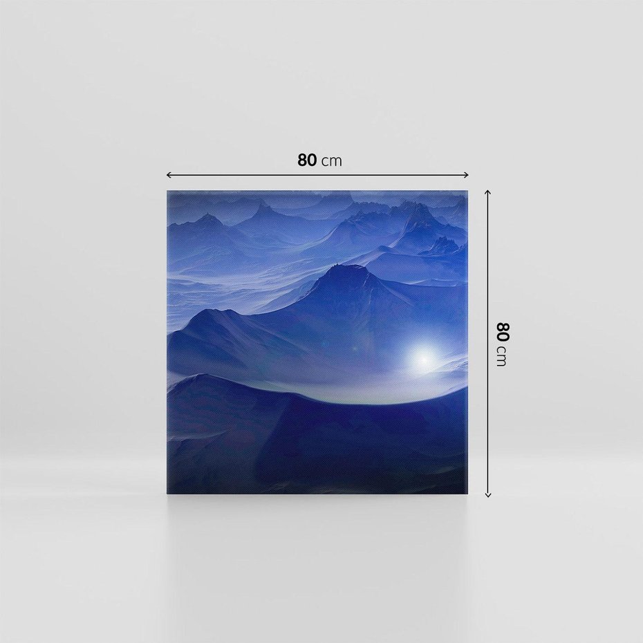 Obraz na płótnie 80x80 - Górska sceneria - krajobraz, góry