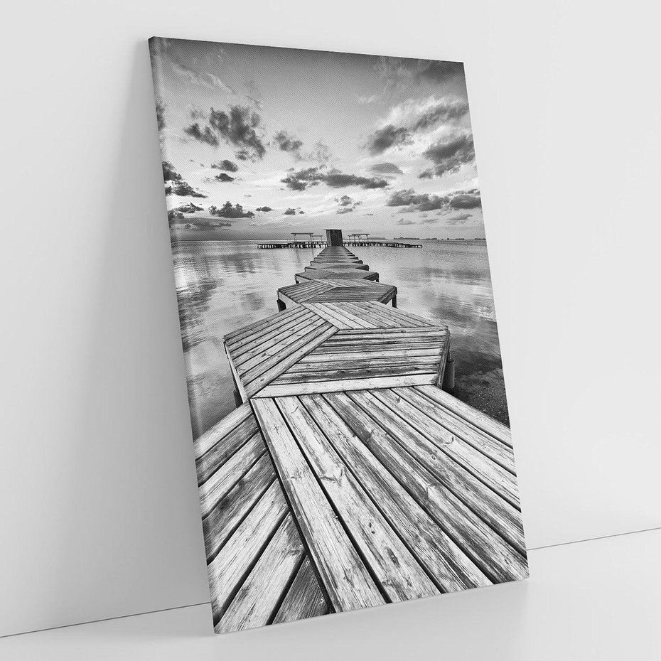 Obraz na płótnie 80x120 - Pomost nad Morzem - pomost, morze