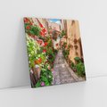 Obraz na płótnie 60x60 - miasto w kolorach - uliczka, miasto