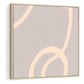 Obraz w ramie 80x80 - Wystylizowana Rewolucja - minimalistyczny obraz, nowoczesny - rama drewno