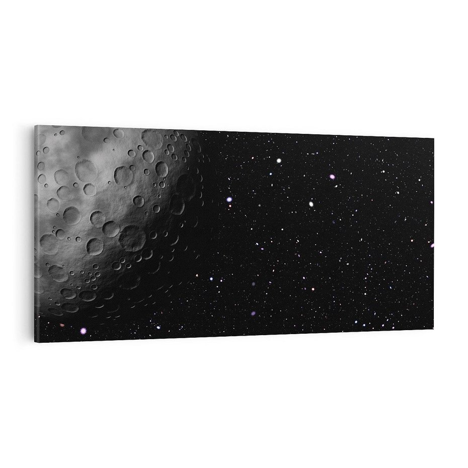 Obraz na płótnie 120x60 - Księżyc kosmiczny - księżyc, kosmos