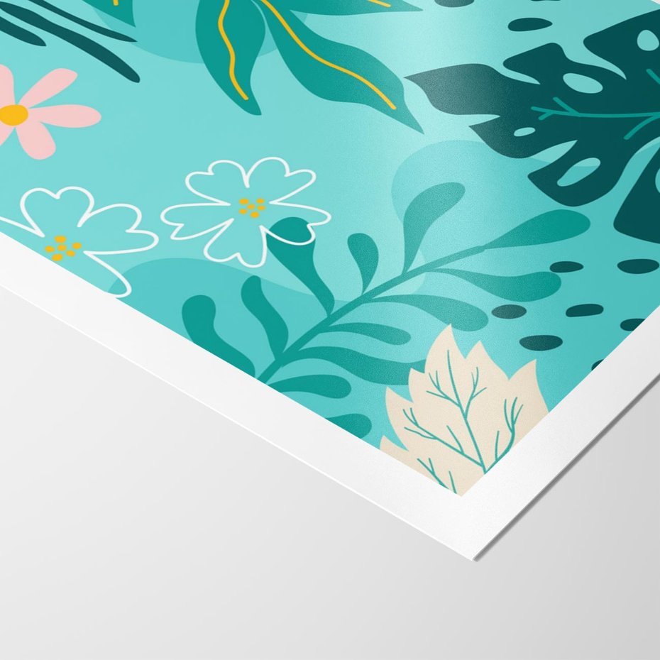 Plakat bez ramy 30x40 - Kwiatowe Wibracje - pastelowa kompozycja, kwiaty