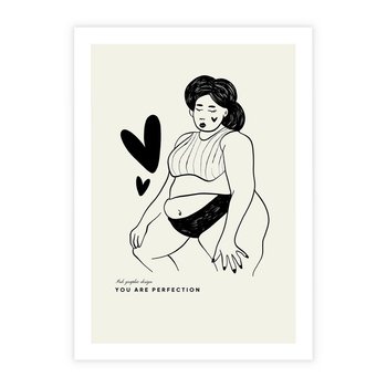 Plakat bez ramy 21x30 - Wyrażenie Piękna - rysunek, sztuka nowoczesna