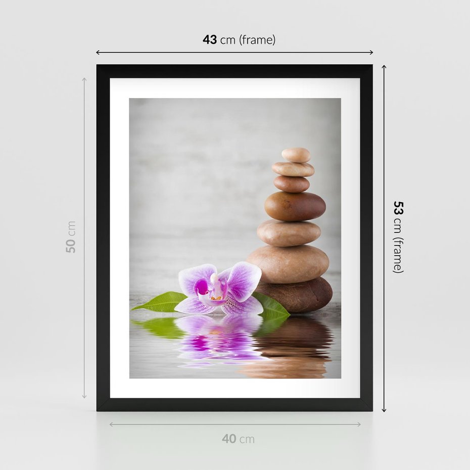 Plakat w ramie 40x50 - Spa japońskie: sztuka relaksu - spa, japońskie - rama czarna