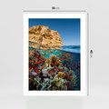 Plakat bez ramy 30x40 - Rafa koralowa w oceanie - rafa, koralowa