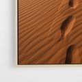Obraz w ramie 70x100 - Piasek pustyni w ogniu - pustynia, piasek - rama drewno