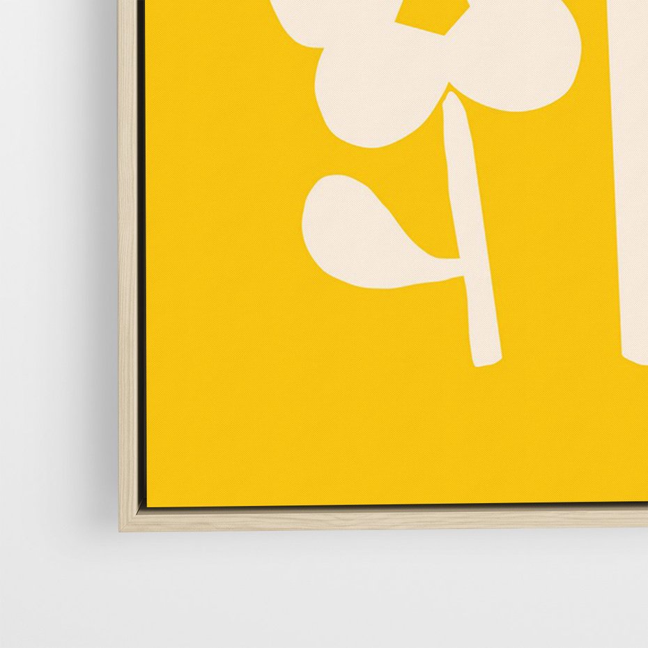 Obraz w ramie 50x70 - Bezgraniczne Impulsy - abstrakcyjny kwiat, plakat - rama drewno