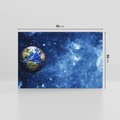 Obraz na płótnie 70x50 - Kosmiczne podróże na Ziemię - kosmos, ziemia