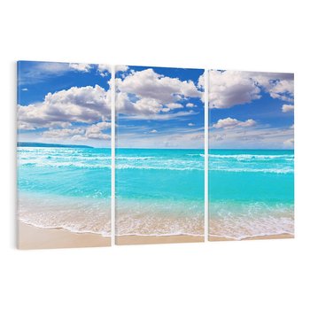 Obraz na płótnie 120x80 - Idylliczna plaża nad morzem - plaża, morze