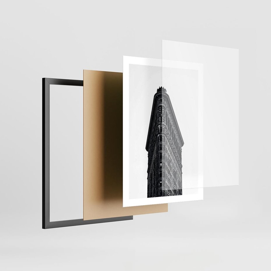 Plakat w ramie 50x70 - Majestatyczna Architektura - architektura, majestatyczny budynek - rama czarna