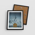 Plakat w ramie 40x50 - Urok Norweskich Domków - Skandynawia, Norwegia - rama czarna