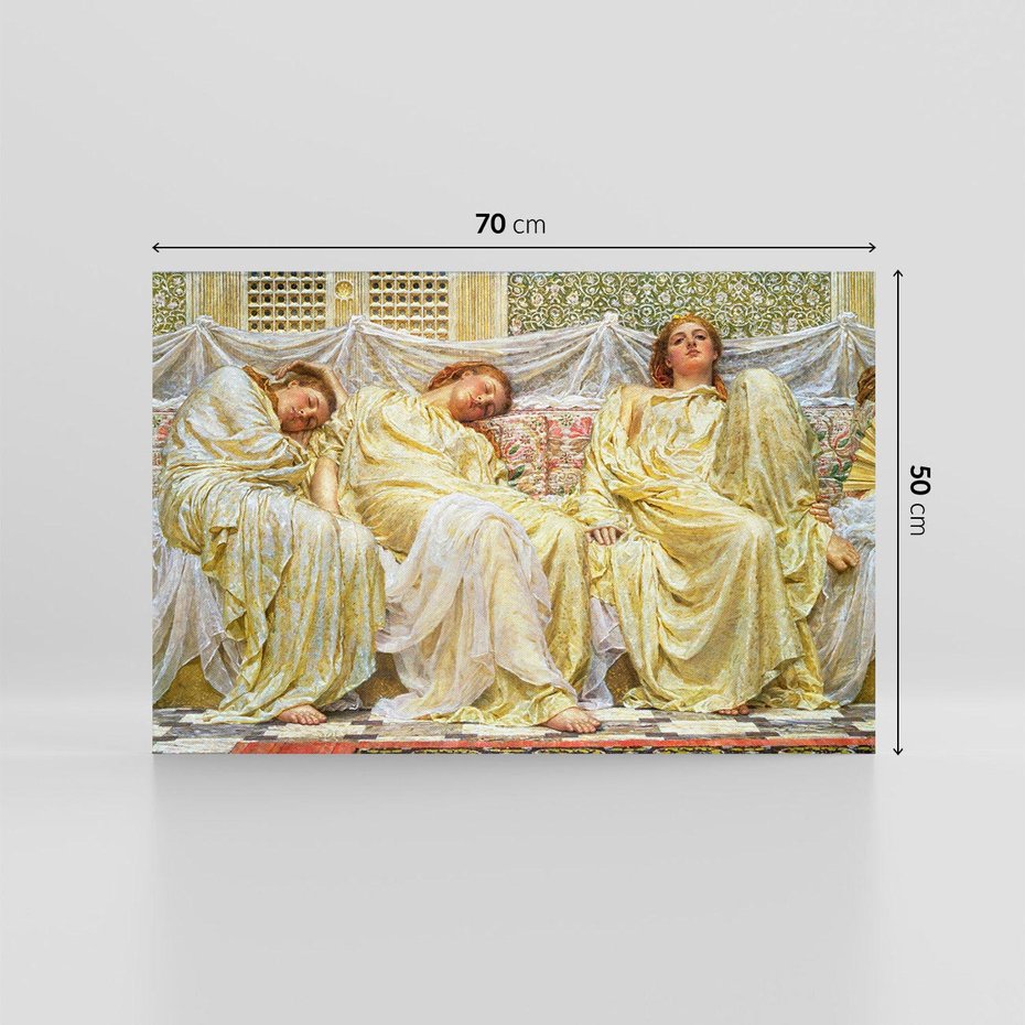 Obraz na płótnie 70x50 - "Marzyciele" (1850-1882) Albert Joseph Moore - Reprodukcja - reprodukcja, obraz na płótnie