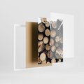 Zestaw obrazy w ramie 30x40 galeria - Kawa, zima, jesień, klimatyczne - rama biała
