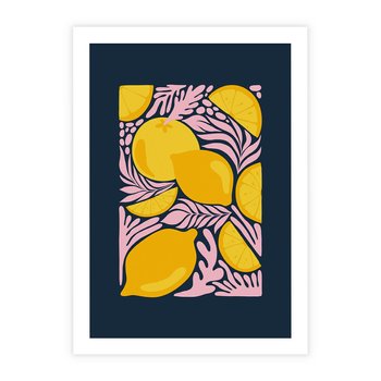 Plakat bez ramy 40x50 - Kreatywne Rytmy - granatowe tło, nowoczesna kompozycja