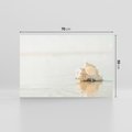 Obraz na płótnie 70x50 - Spokój Plaży - fotografia, biała muszla na plaży