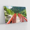 Obraz na płótnie 120x80 - Most do przygody - góry, most