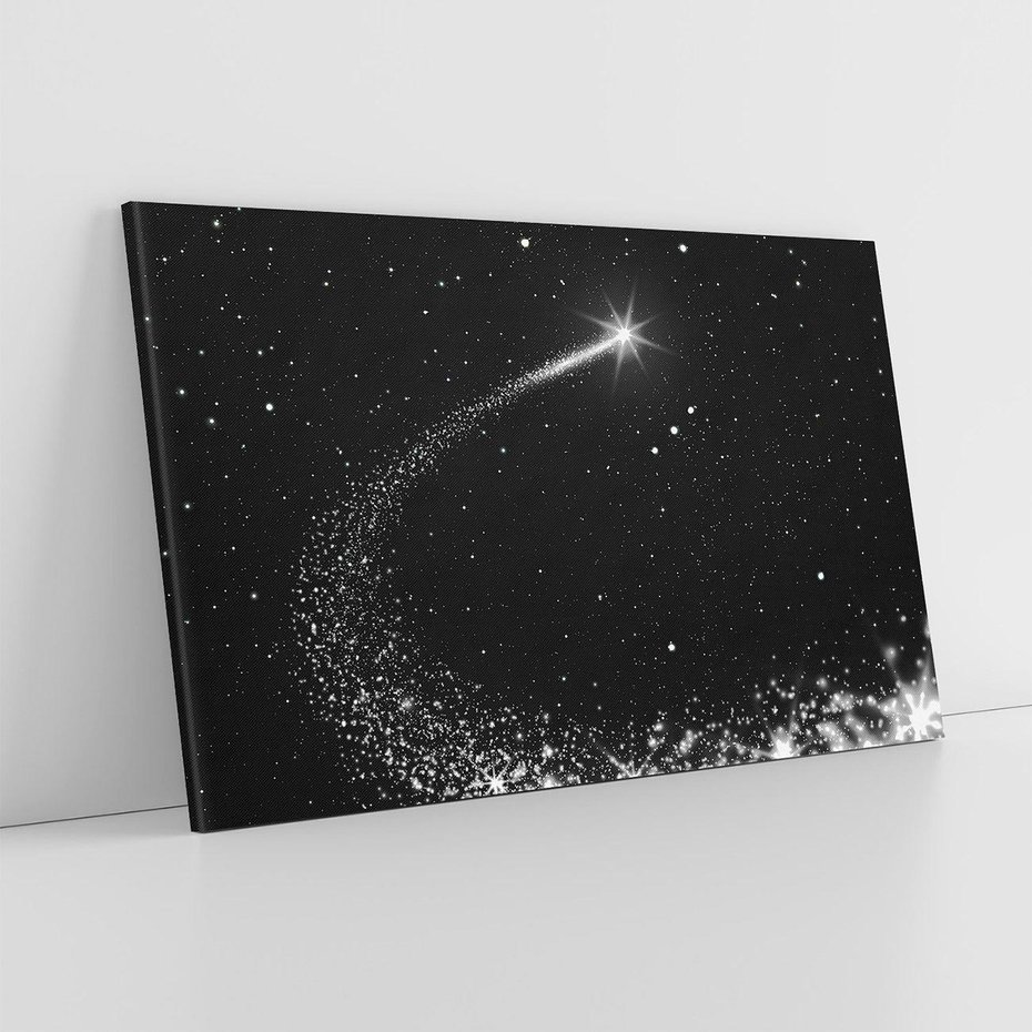 Obraz na płótnie 70x50 - Kometa wśród gwiazd - kometa, gwiazdy
