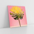 Obraz na płótnie 60x60 - Majestatyczna monstera - monstera, liść
