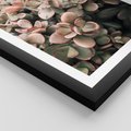 Plakat w ramie 30x40 - Sukulentowa Prostota - sukulenty, zielone liście - rama czarna