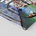 Obraz na płótnie 30x30 - Romantyczna gondola w Wenecji - Wenecja, gondola