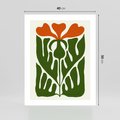 Plakat bez ramy 40x50 - Minimalistyczny Urok Kwiatu - kwiat, sztuka nowoczesna
