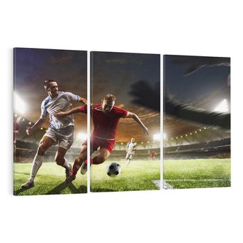 Obraz na płótnie 120x80 - Piłkarska pasja - piłkarz, stadion