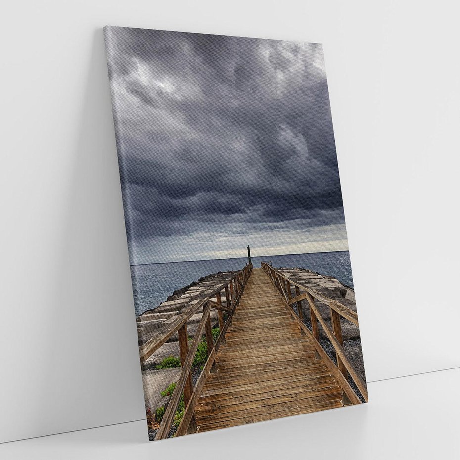 Obraz na płótnie 70x100 - Burzowe emocje - sztorm, morze