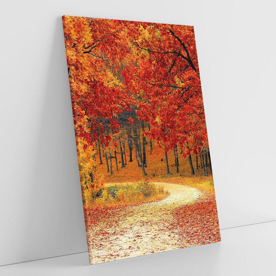 Obraz na płótnie 50x70 - Jesienna melodia lasu - jesień, las