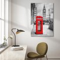 Obraz na płótnie 50x70 - Budka telefoniczna w Londynie - budka, Londyn