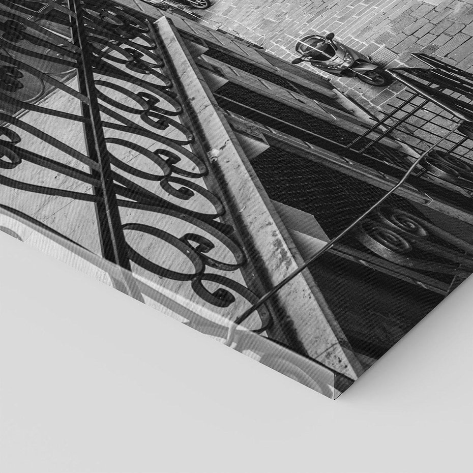 Obraz na płótnie 40x40 - Magiczne spacery - uliczka, perspektywa