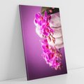Obraz na płótnie 70x100 - Relaksująca orchidea w spa - spa, orchidea