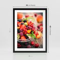 Plakat w ramie 30x40 - Smakowite Porywy - owoce, jedzenie - rama czarna