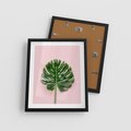 Plakat w ramie 40x50 - Egzotyczna Roślinność - liście, monstera - rama czarna